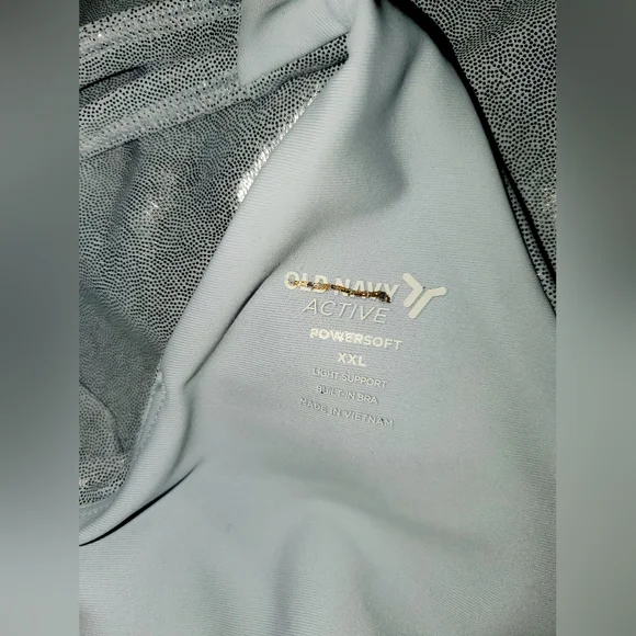 OLD NAVY Women’s Light Support PowerSoft Longline Sports Bra Melted Ice NWOT - Picture 10 of 11